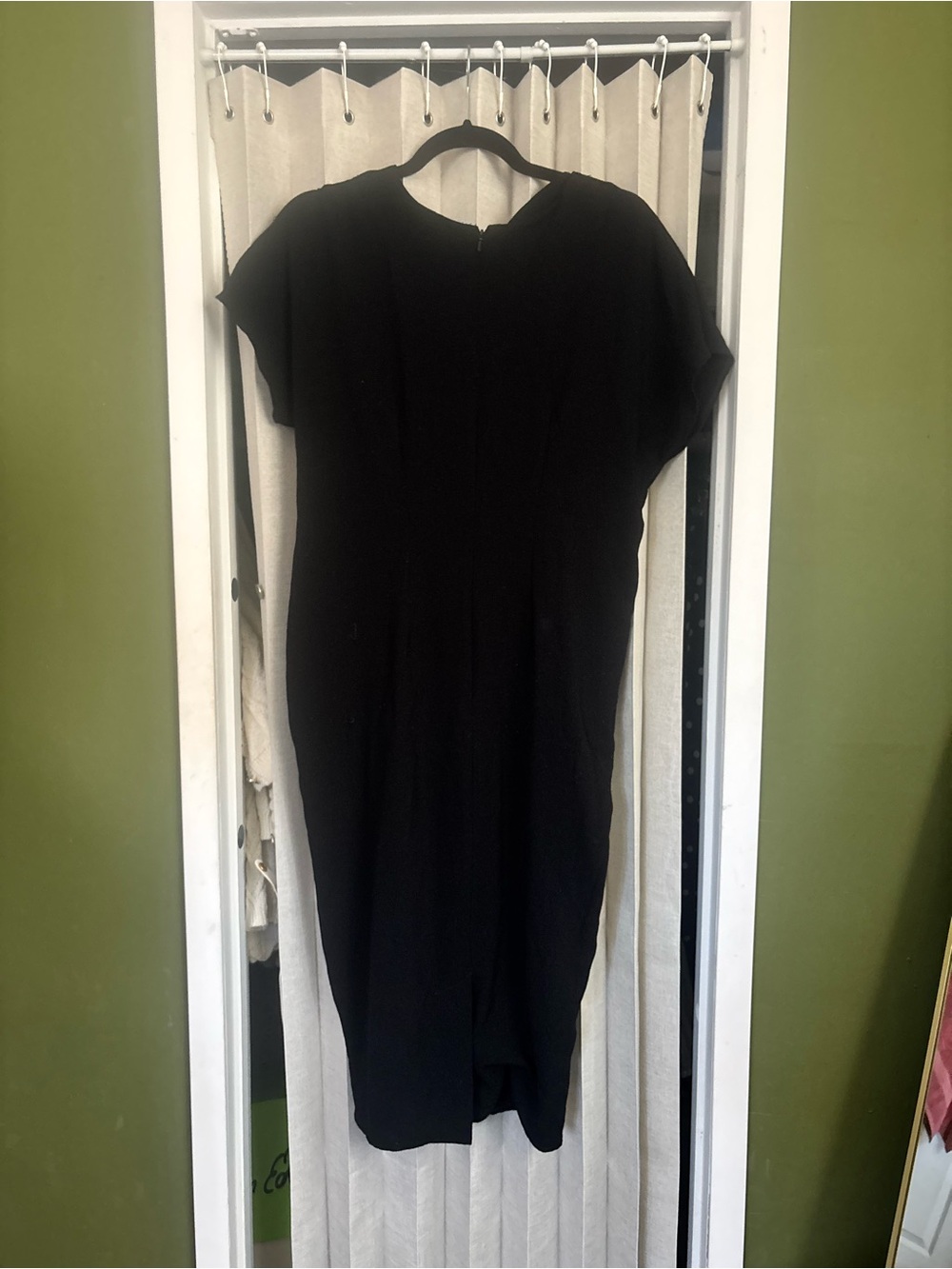ASOS nipped in waist midi dress
